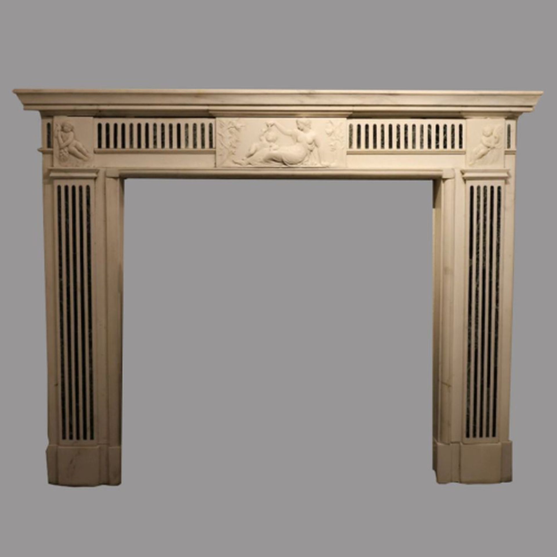 NEO-CLASSICAL MARBLE CHIMNEY PIECE