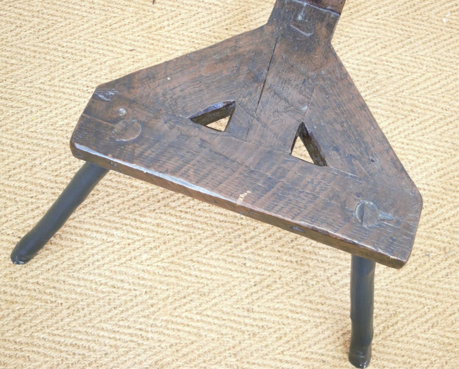 19TH-CENTURY ASH HEDGE CHAIR - Image 3 of 4