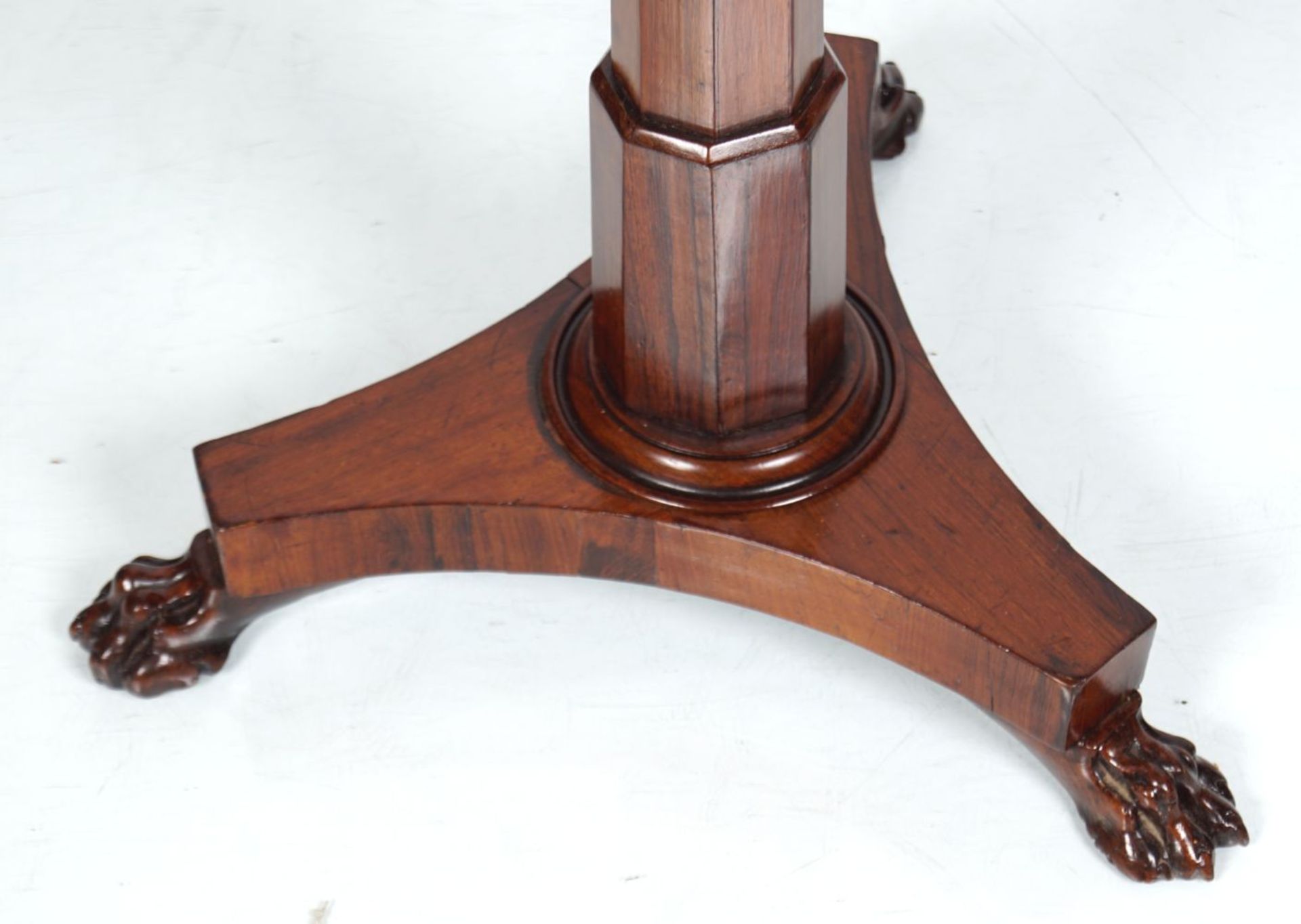 REGENCY ROSEWOOD CHESS TOP OCCASIONAL TABLE - Image 3 of 3