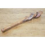 19TH-CENTURY ASH GENT'S SHILLELAGH STICK