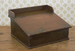 19TH-CENTURY PINE SLANT TOP CLERK'S DESK