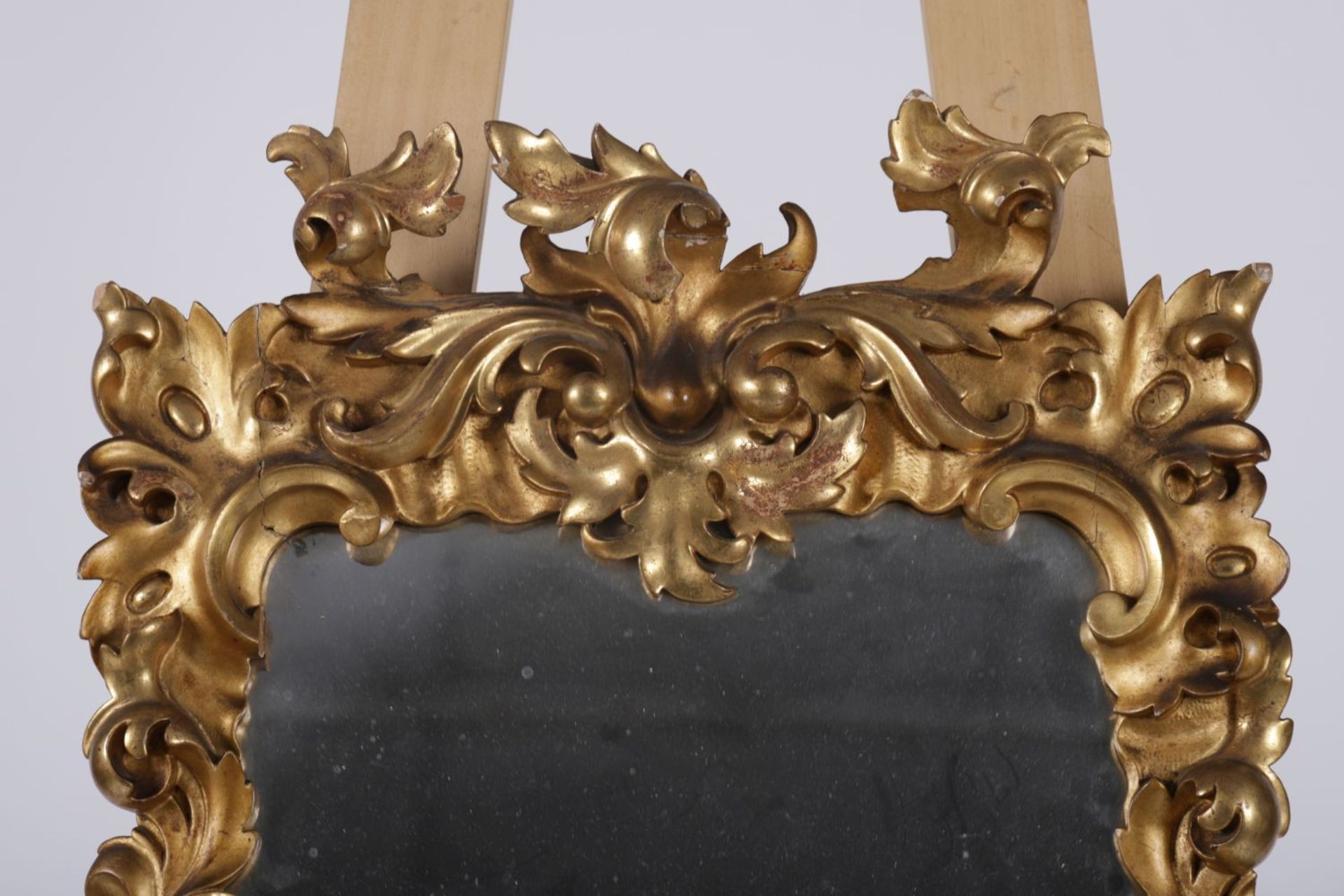 PR 19TH-CENTURY CARVED FLORENTINE SCONCE MIRRORS - Image 4 of 4