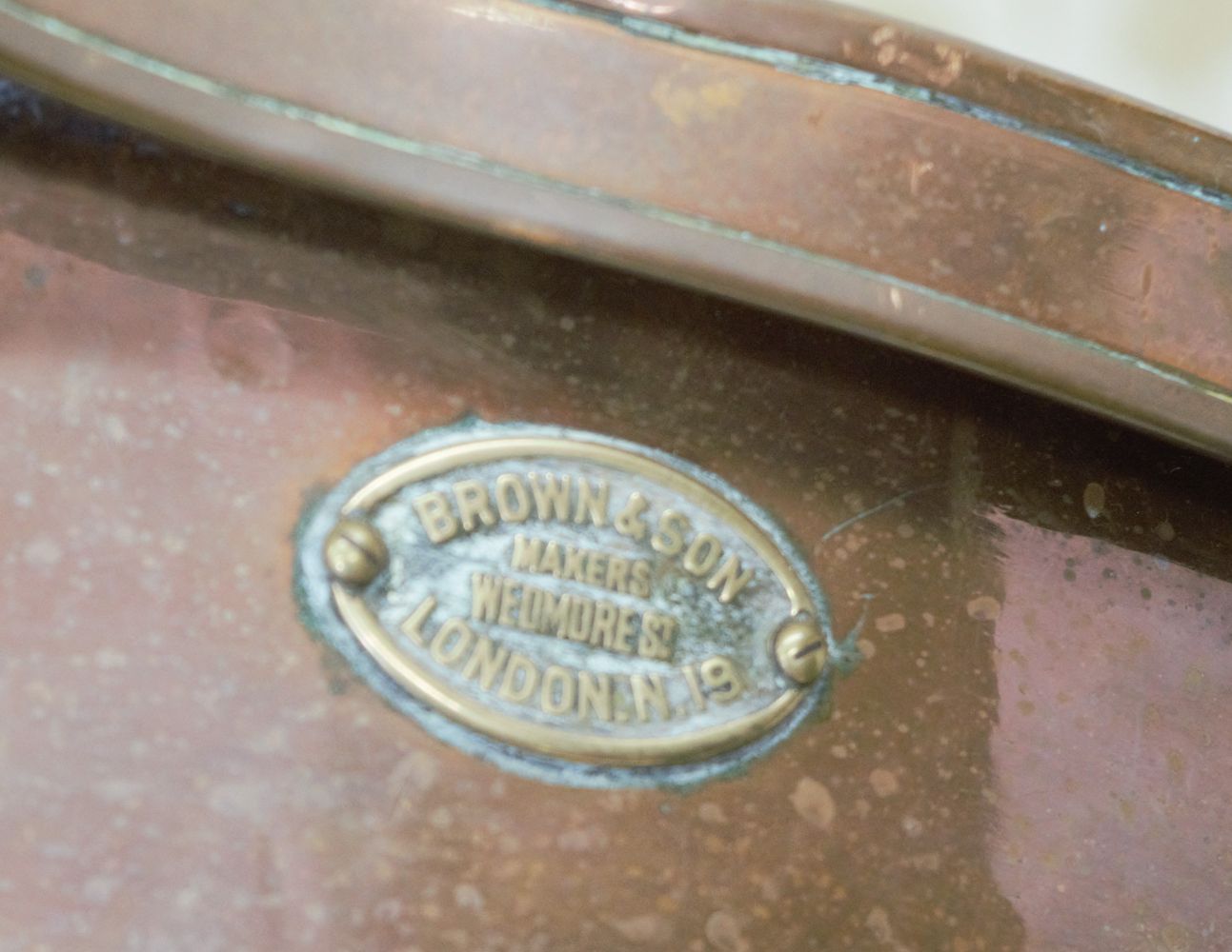 19TH-CENTURY LARGE COPPER SWING TUB - Image 4 of 4