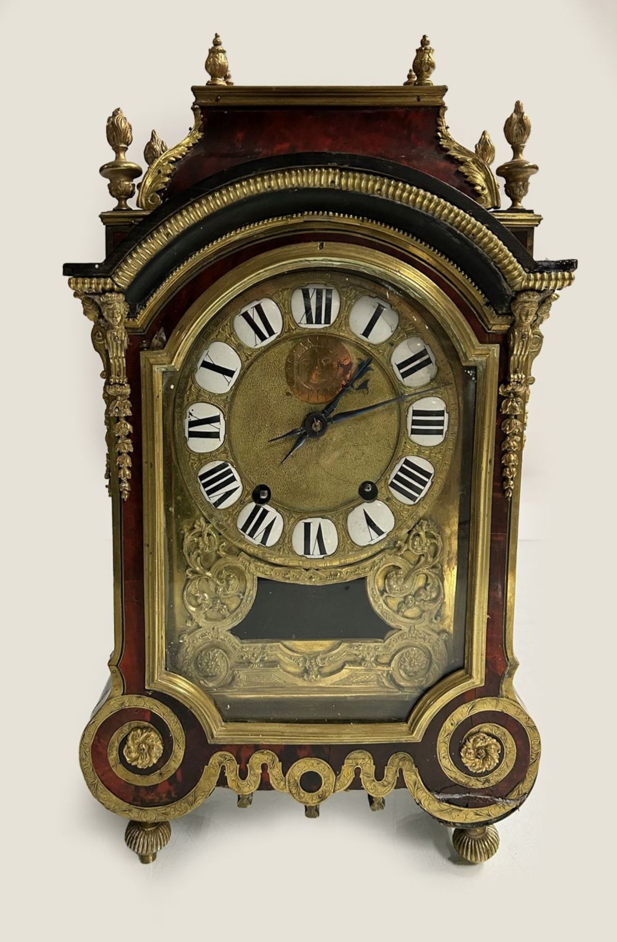 18TH-CENTURY ORMOLU-MOUNTED BOULLE BRACKET CLOCK