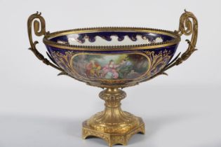 LARGE 19TH-CENTURY SEVRES & ORMOLU CENTREPIECE