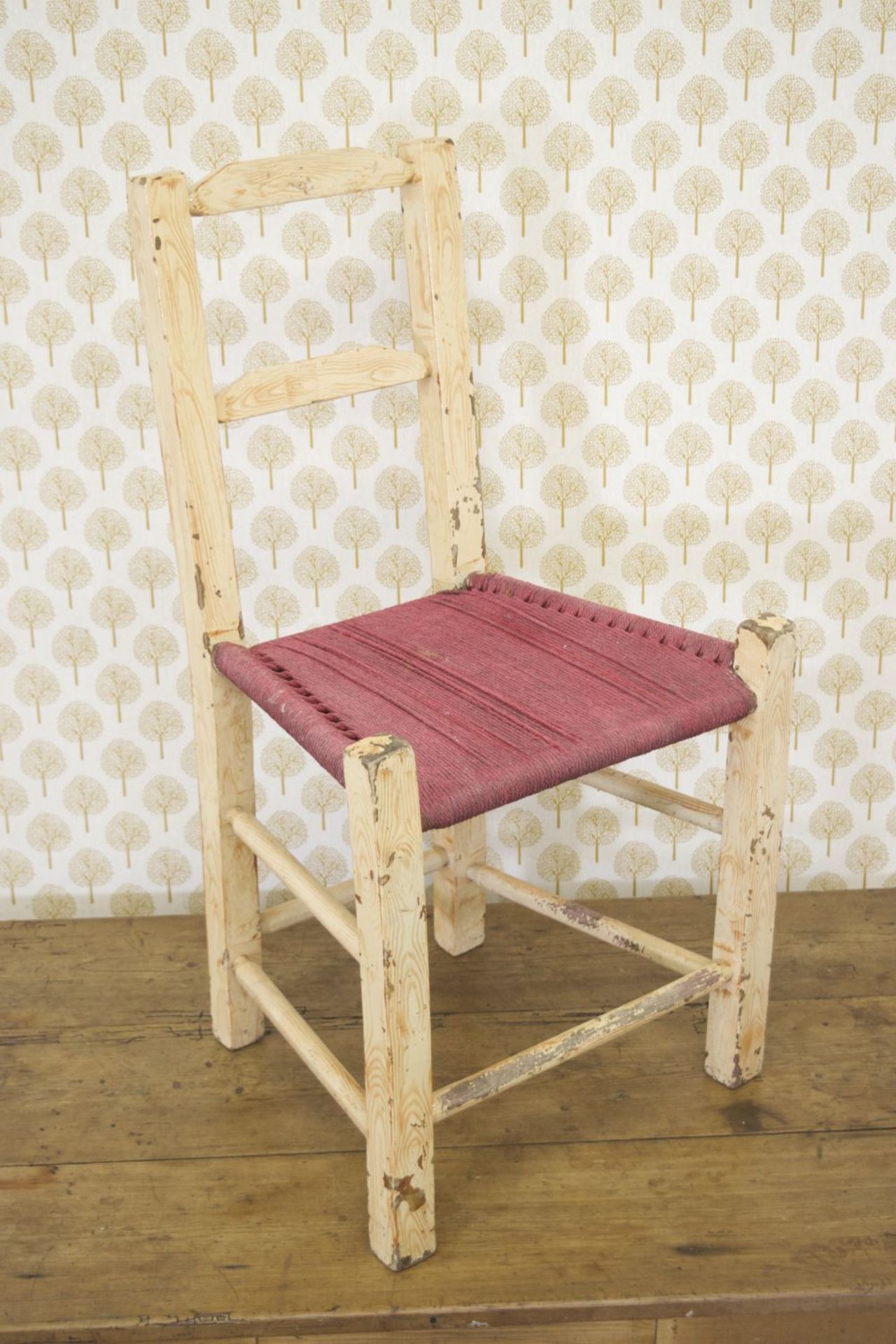 19TH-CENTURY SCUMBLED PINE CHAIR - Image 2 of 2