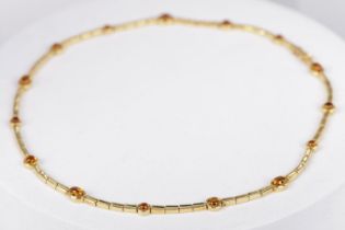 GOLD CITRINE NECKLACE
