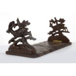 19TH-CENTURY CARVED BLACK FOREST BOOKSLIDE