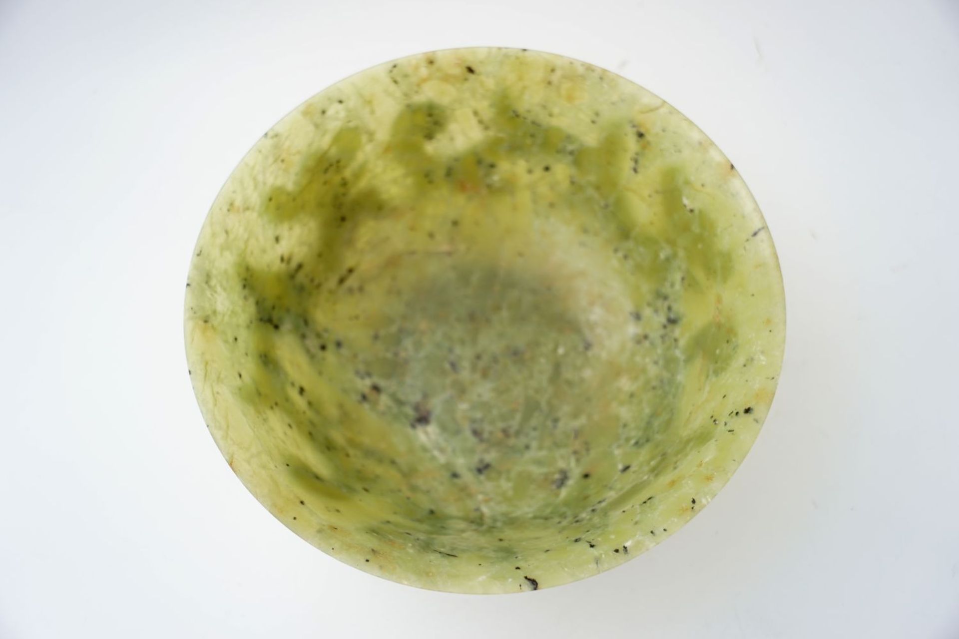LARGE CHINESE QING SPINACH JADE BOWL - Image 4 of 4
