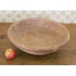 LARGE SYCAMORE TREEN BUTTER BOWL