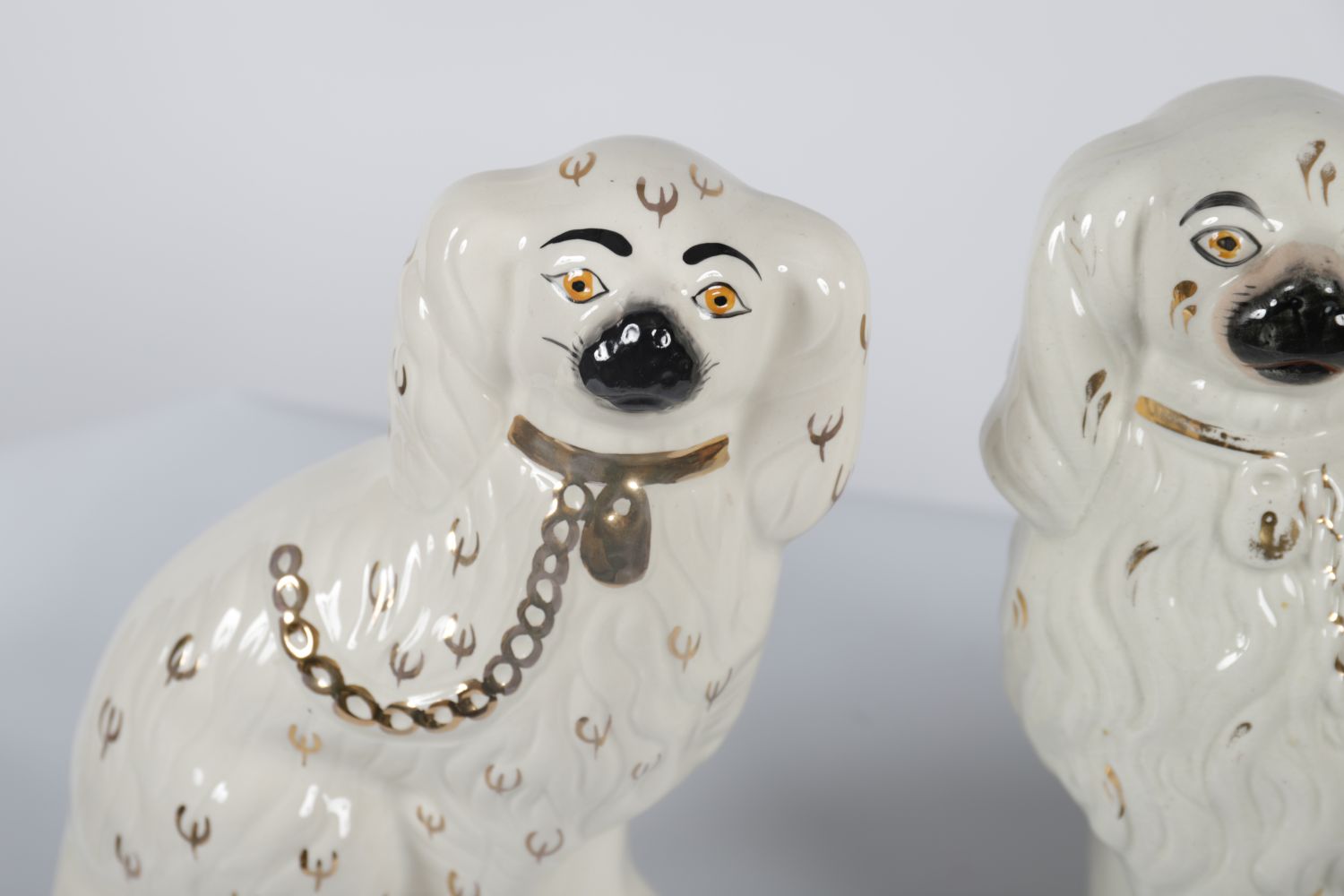PAIR STAFFORDSHIRE DOGS - Image 2 of 3