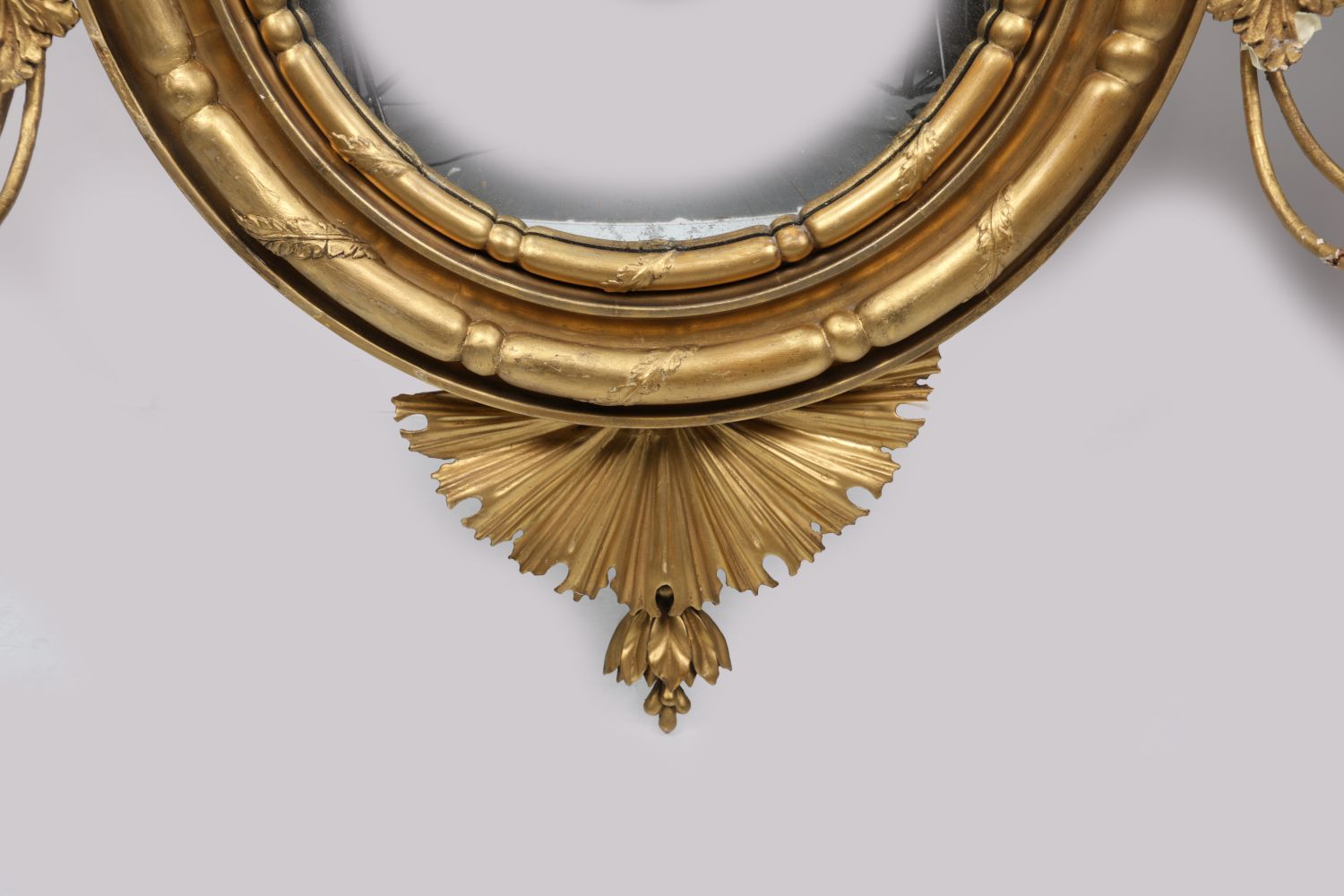 REGENCY GILT CONVEX MIRROR - Image 3 of 3