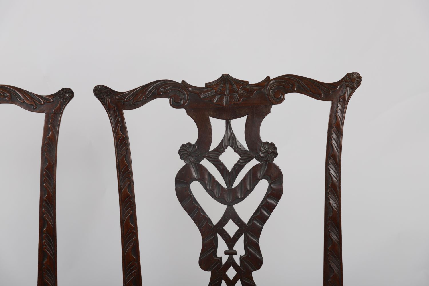 PAIR 18TH-CENTURY CHIPPENDALE CHAIRS - Image 3 of 3