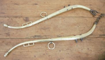 PAIR GUINNESS BREWERY BRASS HORSE HARNESSES