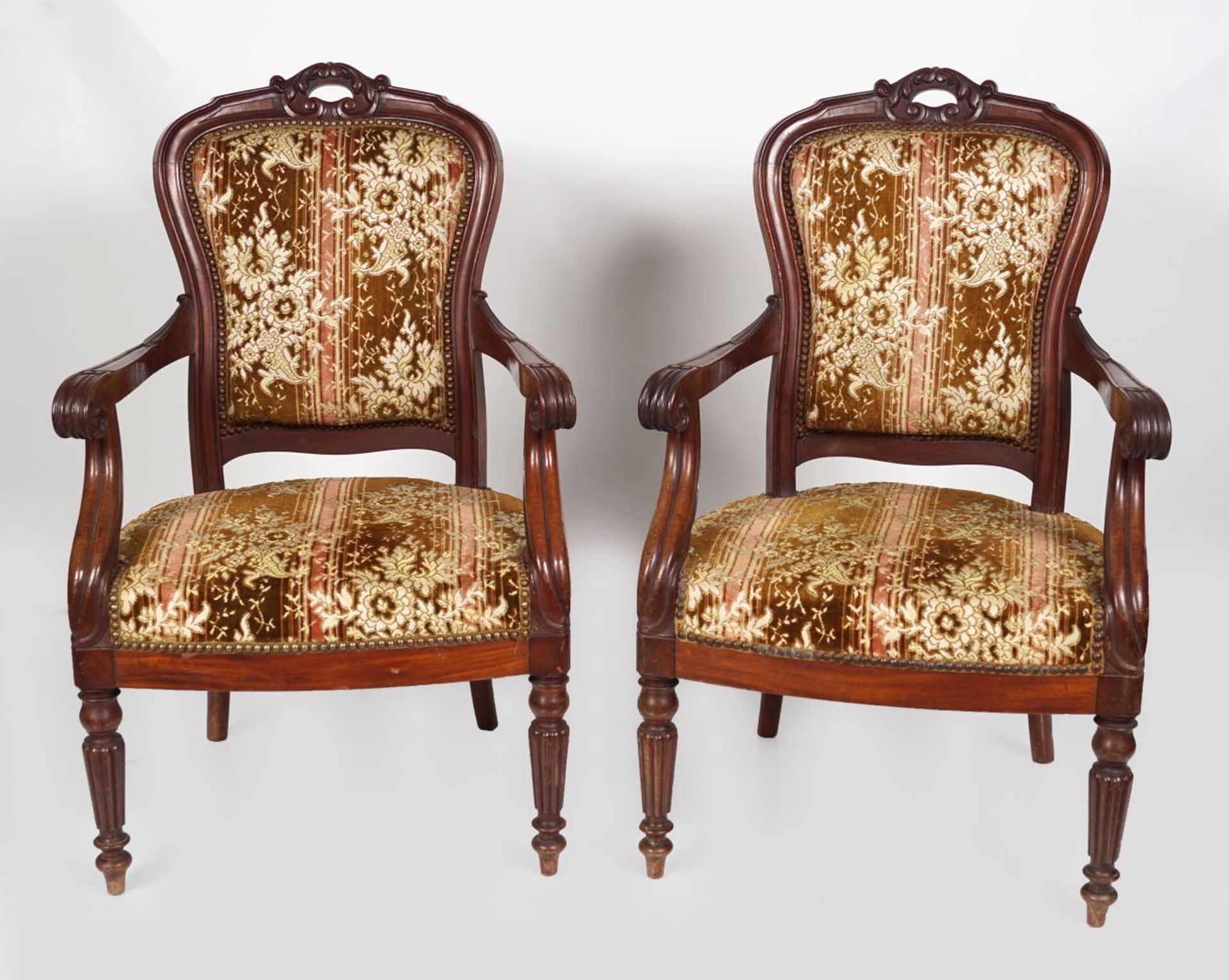 PAIR OF 19TH-CENTURY FRENCH ARMCHAIRS