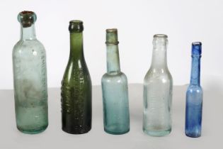 5 ANTIQUE BOTTLES