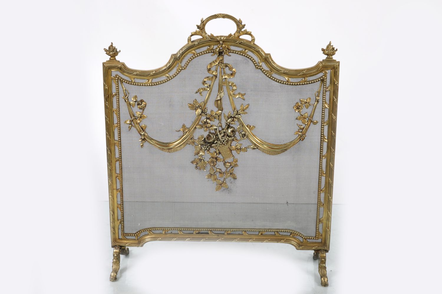 19TH-CENTURY FRENCH ORMOLU FIRE SCREEN