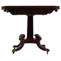 REGENCY PERIOD MAHOGANY TEA TABLE