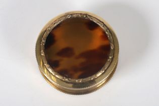 19TH-CENTURY SILVER & TORTOISESHELL SNUFF BOX