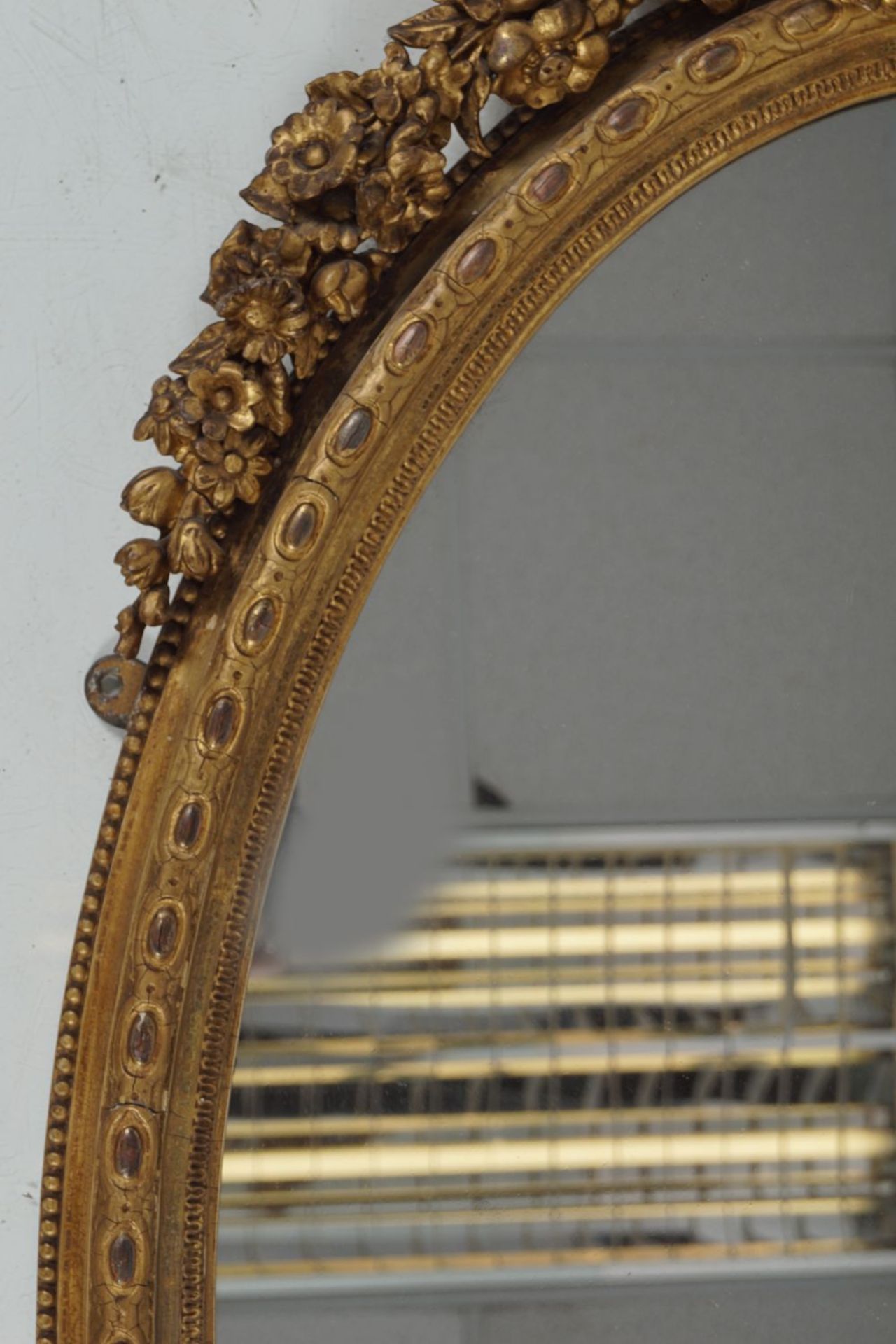 19TH-CENTURY GILT FRAMED OVERMANTEL MIRROR - Image 2 of 4