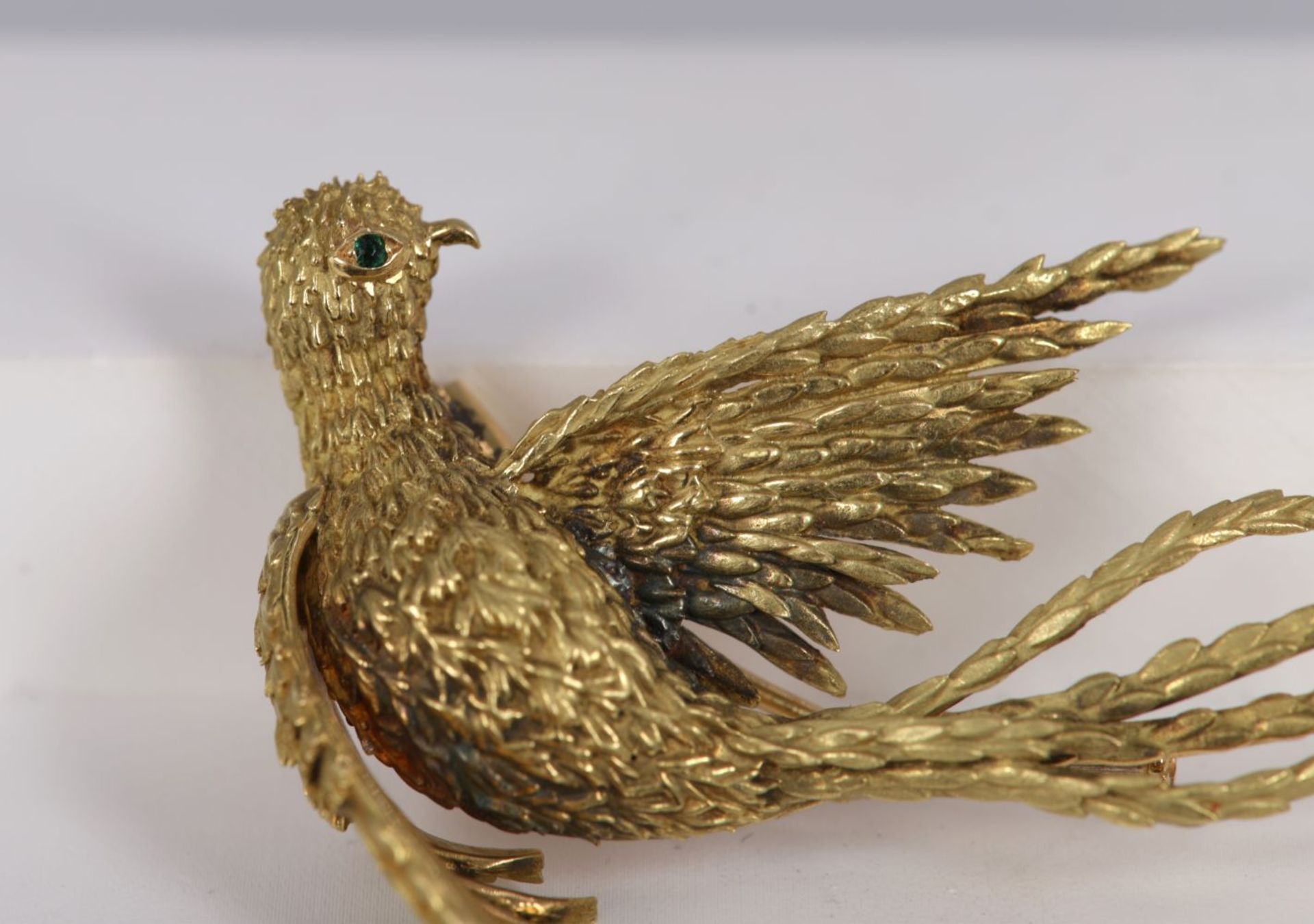 18K GOLD BIRD OF PARADIASE BROOCH - Image 2 of 3