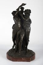 19TH-CENTURY BRONZE SCULPTURE GROUP