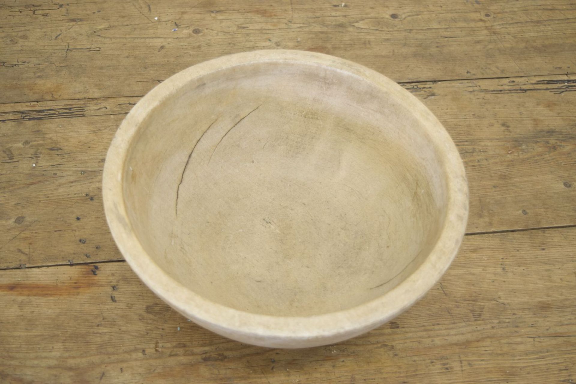 19TH-CENTURY SYCAMORE TREEN BUTTER BOWL - Image 2 of 2