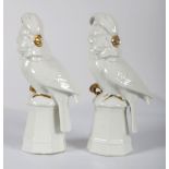 2 NEUTETTAU BAVARIAN PORCELAIN COCKATOOS