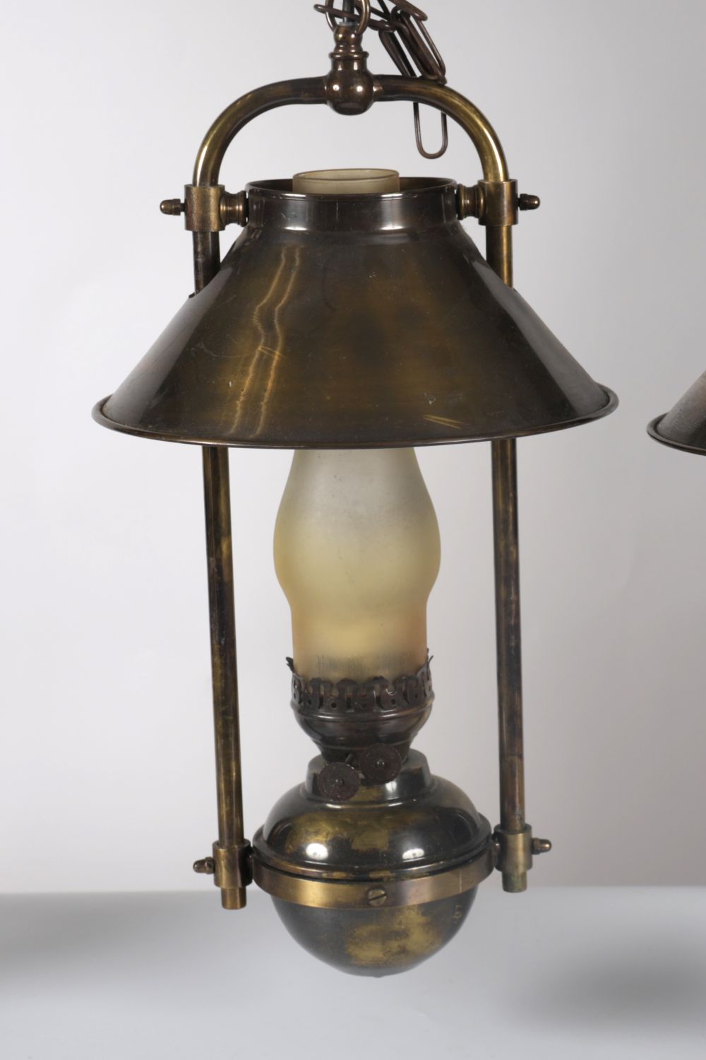 SET OF 3 MODERN BRASS LANTERNS - Image 3 of 3