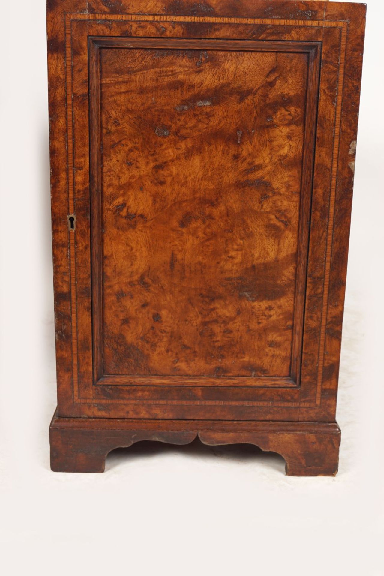 19TH-CENTURY WALNUT & HERRINGBONE INLAID DESK - Image 4 of 4