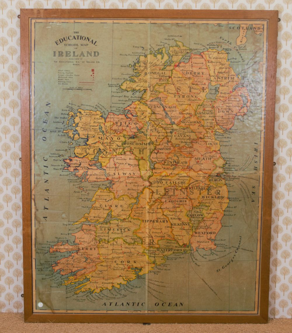 LARGE 19TH-CENTURY NATIONAL SCHOOL MAP - Image 2 of 2