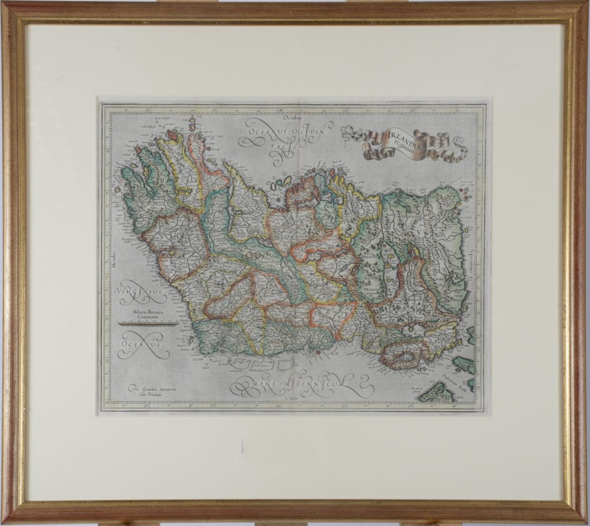 GERARD MERCATOR MAP OF IRELAND - Bild 2 aus 3
