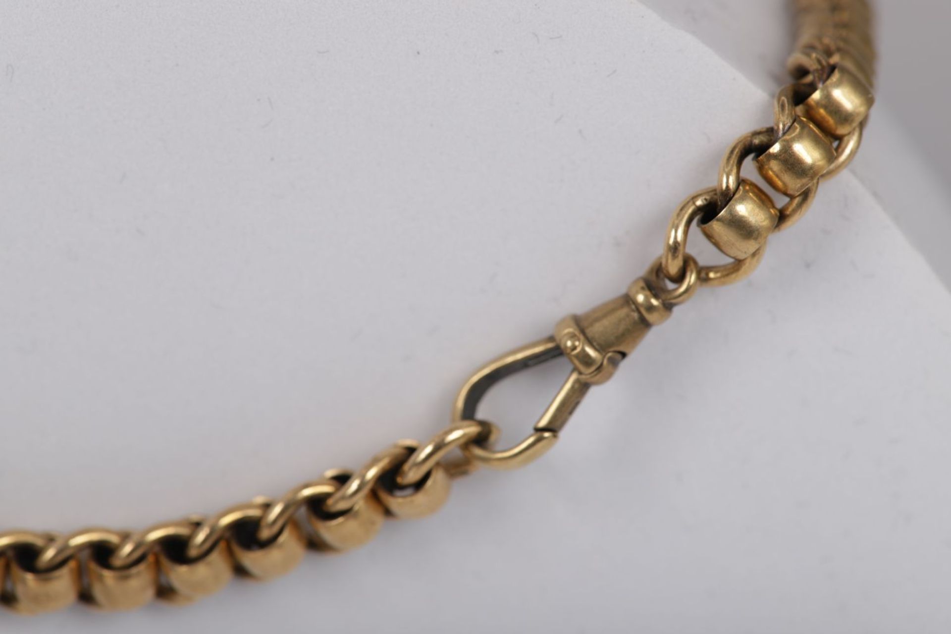 GOLD ROLLER LINK NECKLACE - Image 3 of 4