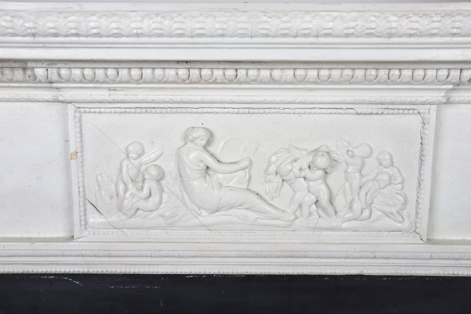 19TH-CENTURY NEO-CLASSICAL PAINTED CHIMNEY PIECE - Image 2 of 3