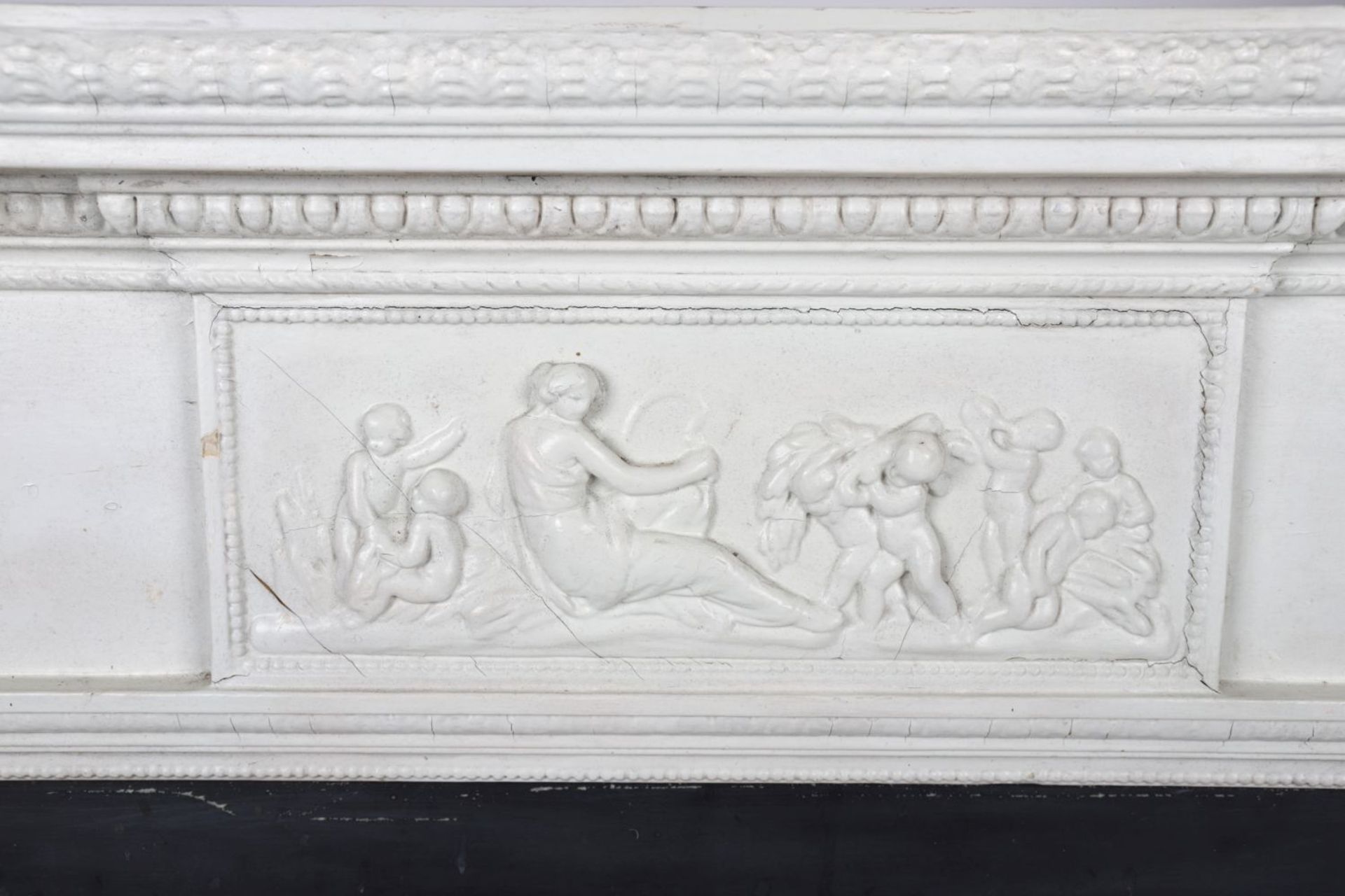 19TH-CENTURY NEO-CLASSICAL PAINTED CHIMNEY PIECE - Image 2 of 3