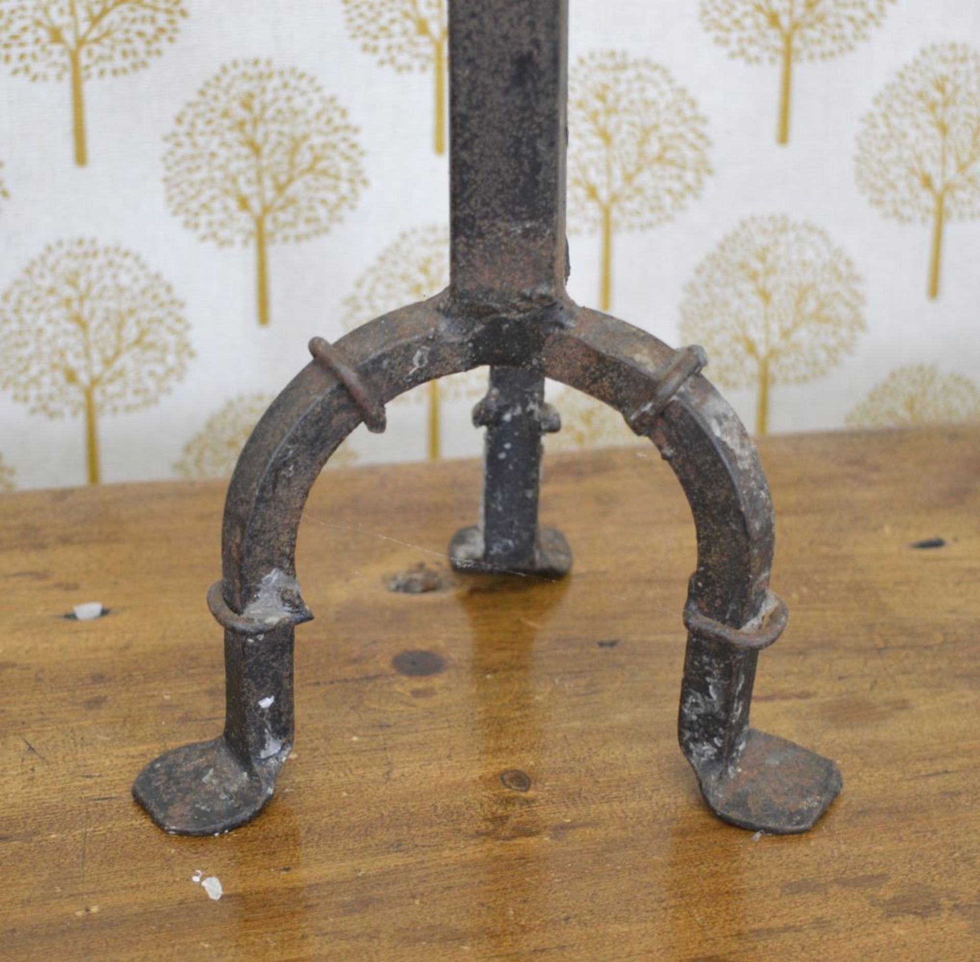18TH-CENTURY IRON CANDLE SPIKE - Image 2 of 2
