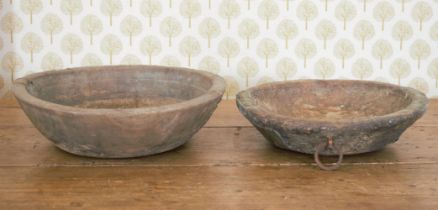 TWO EARLY BUTTER BOWLS