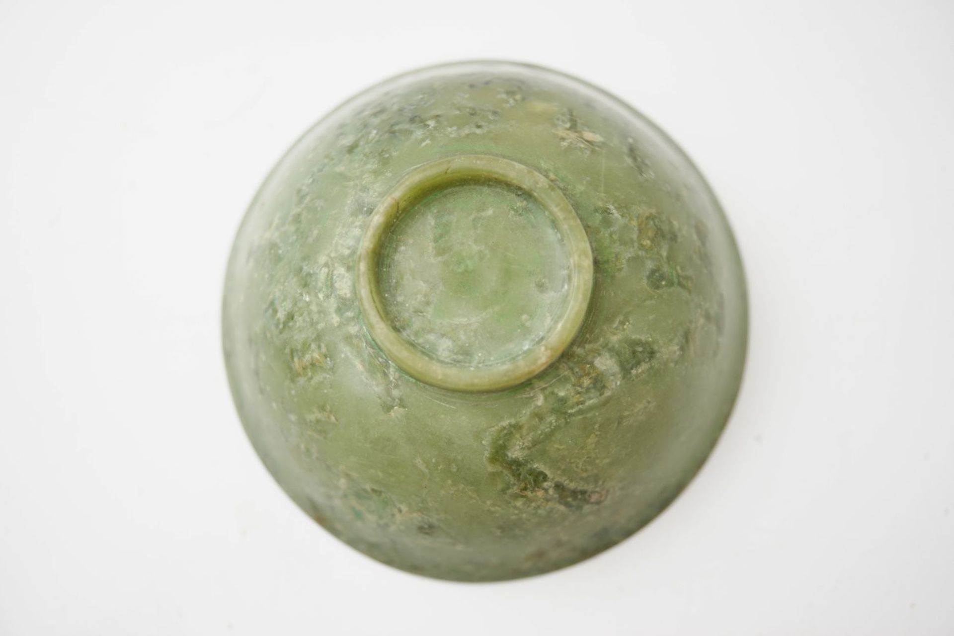 CHINESE QING SPINACH JADE BOWL - Image 6 of 10