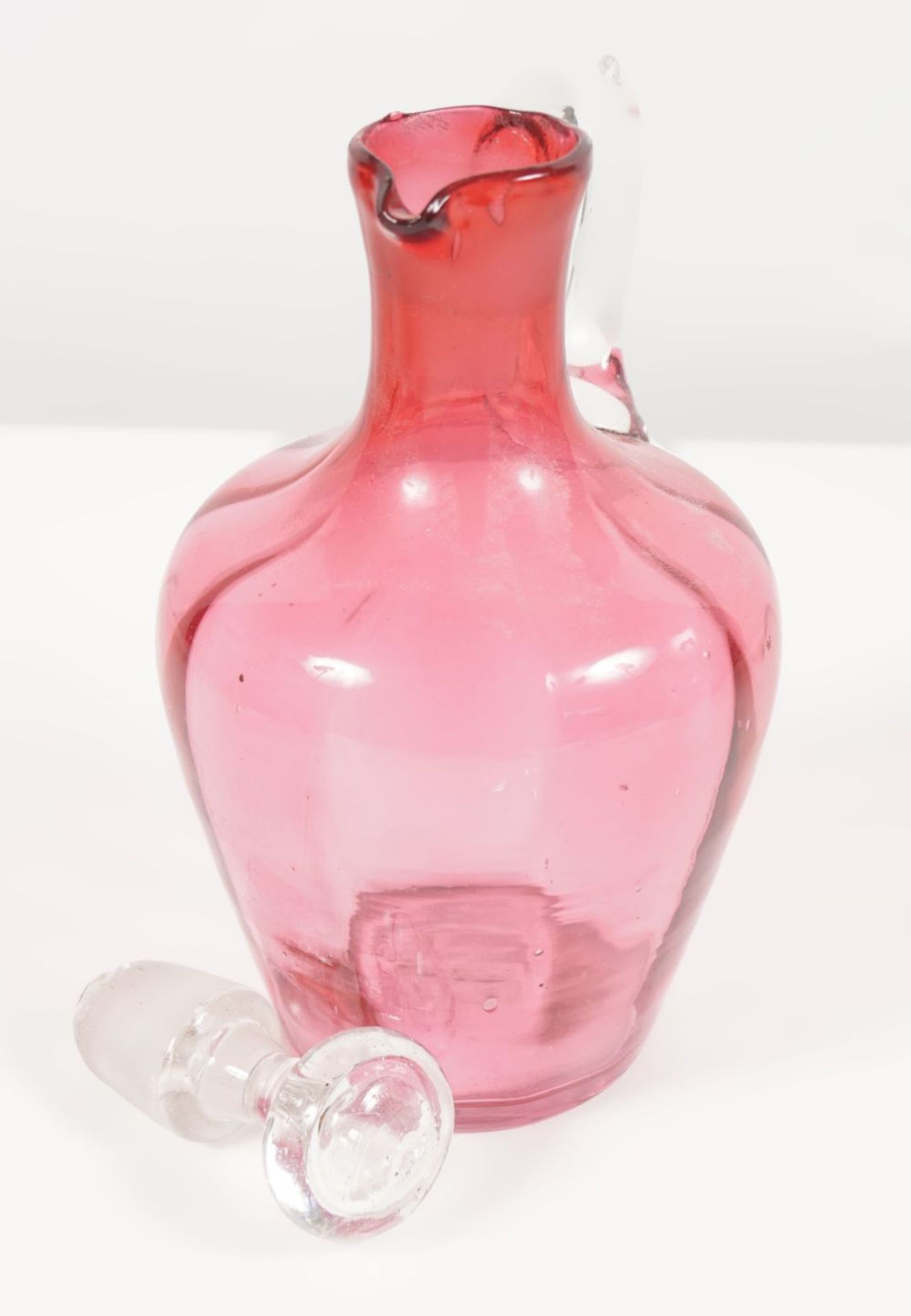VICTORIAN RUBY GLASS DECANTER - Image 2 of 2