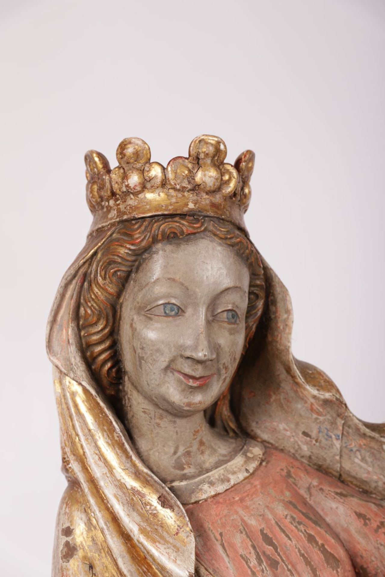 LARGE 18/19TH-CENTURY GERMAN POLYCHROME STATUE - Image 2 of 4