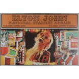 ELTON JOHN FRAMED POSTER