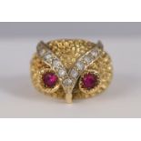 18K GOLD & GEM STONE RING