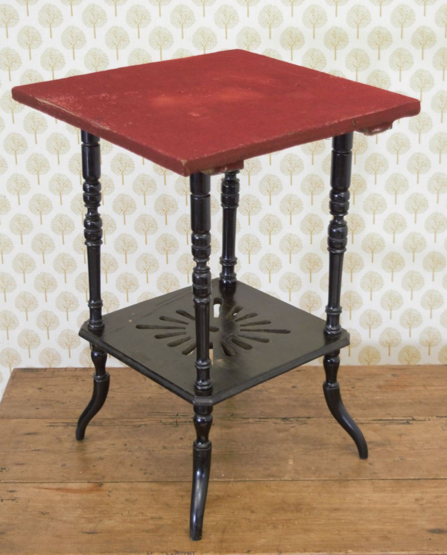 19TH-CENTURY EBONY FORTUNE TELLER'S TABLE