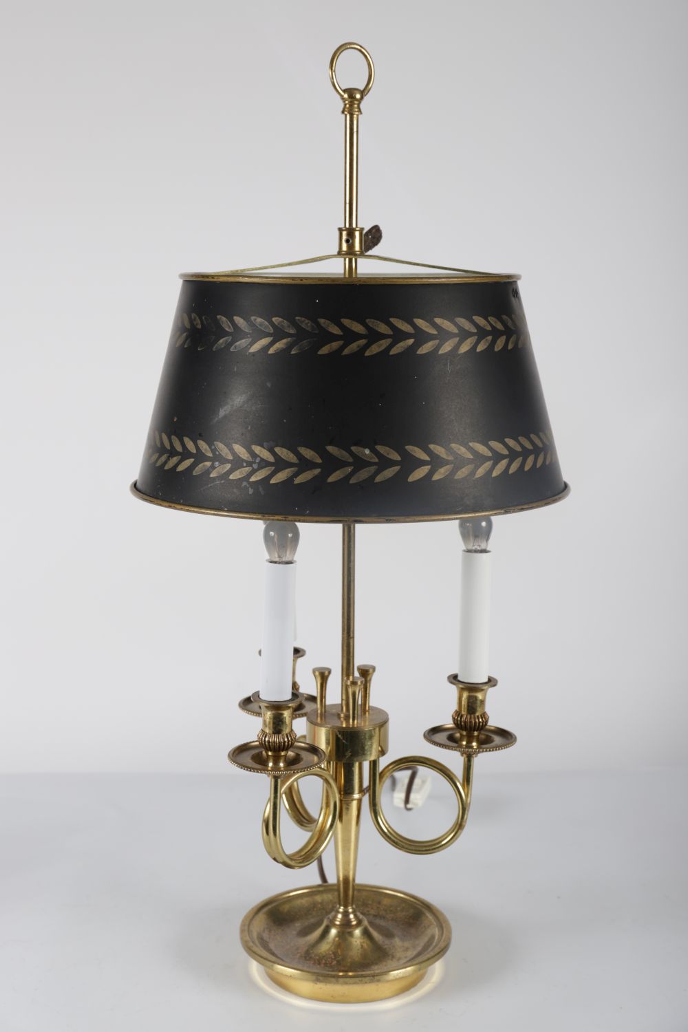 EDWARDIAN BRASS TABLE LAMP