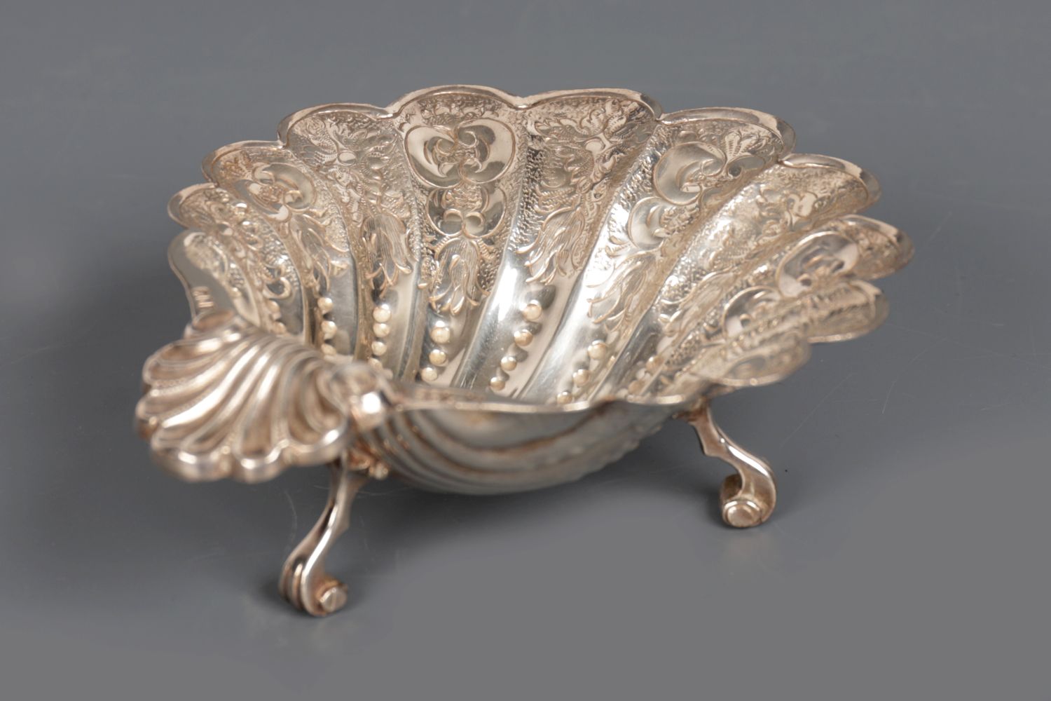 IRISH SILVER BON BON DISH