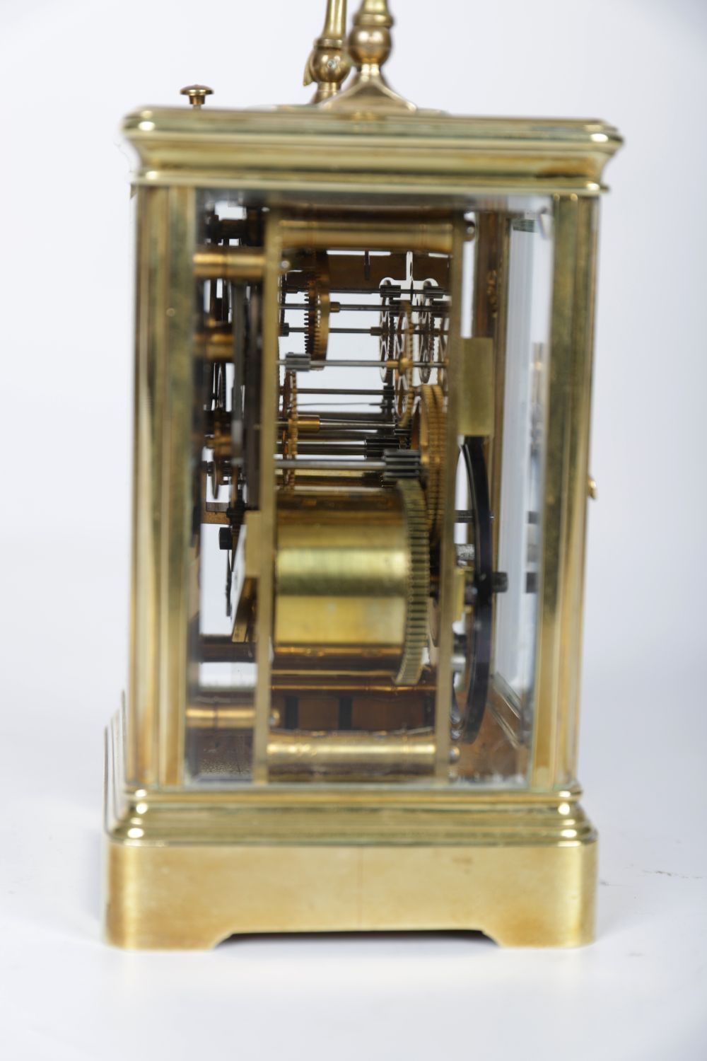 19TH-CENTURY FRENCH BRASS CARRIAGE CLOCK - Image 3 of 4