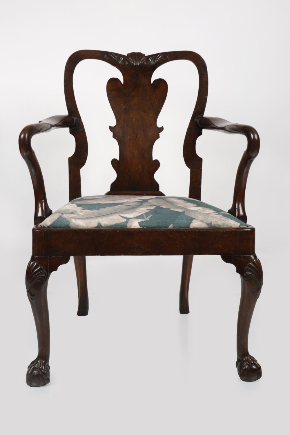 GEORGE I WALNUT ELBOW CHAIR