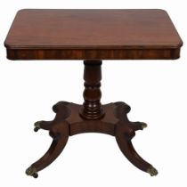 REGENCY MAHOGANY LIBRARY TABLE