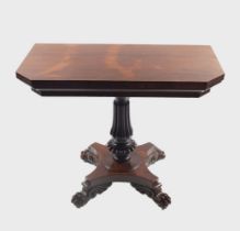 WILLIAM IV ROSEWOOD GAMES TABLE