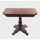 WILLIAM IV ROSEWOOD GAMES TABLE